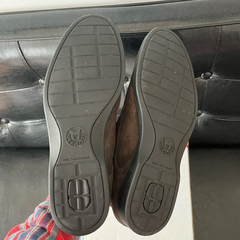 Mephisto Brown‎ Suede Moc Toe Chukka